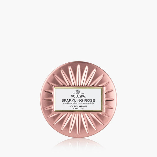 Sparkling Rose - Mini Tin Candle