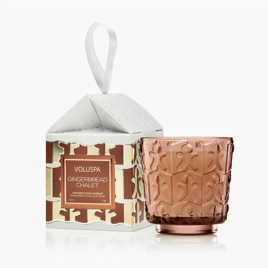 Gingerbread Chalet - Ornament Pedestal Candle