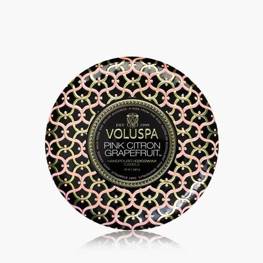 Pink Citron Grapefruit - 3 Wick Tin Candle