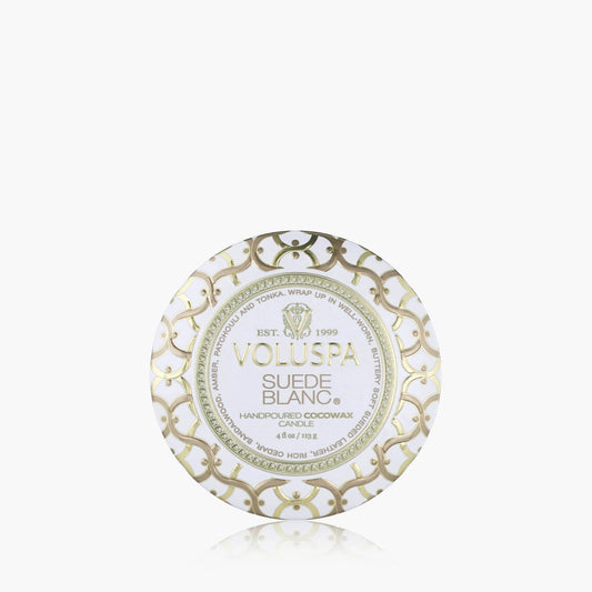 Suede Blanc - Mini Tin Candle