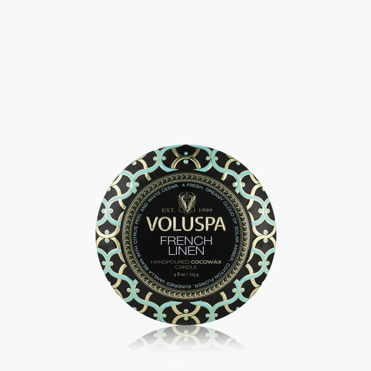 French Linen - Mini Tin Candle