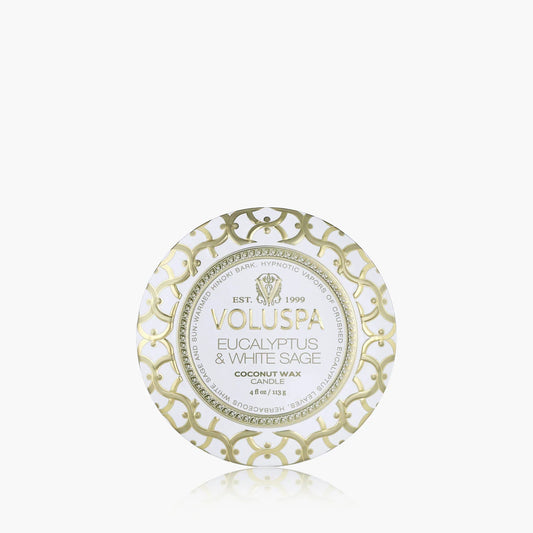 Eucalyptus & White Sage - Mini Tin Candle