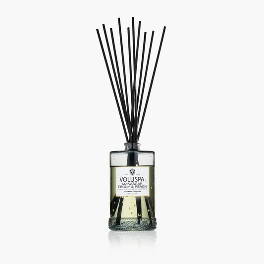 Makassar Ebony & Peach - Reed Diffuser